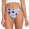 thumbnail image 1 of Balery Daisies Flowers Tangas de Algodón para Mujer con Estampado – Ropa Interior Sexy, Transpirable, G-string-3X-Large, 1 of 6