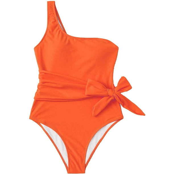 Ladies One Shoulder One Piece Swimsuit at Rs 44.52, Women Swimming Suit