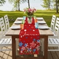 thumbnail image 4 of Table Runners 90 Inches Long Dress Scarves, Independence Day Farmhouse Coffee/Dining/Kitchen Table Runner for Living Room, 4th of July Red Striped Stars Patriotic 13x90 Inch, 4 of 9