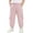 Pink, variant on XUNKUSGA Boys Girls Cargo Pants Classic Solid Color Casual Loose Jogger Trousers with Multi-Pockets Lightweight Elastic Waist Joggers Trousers for Kids,3 Years