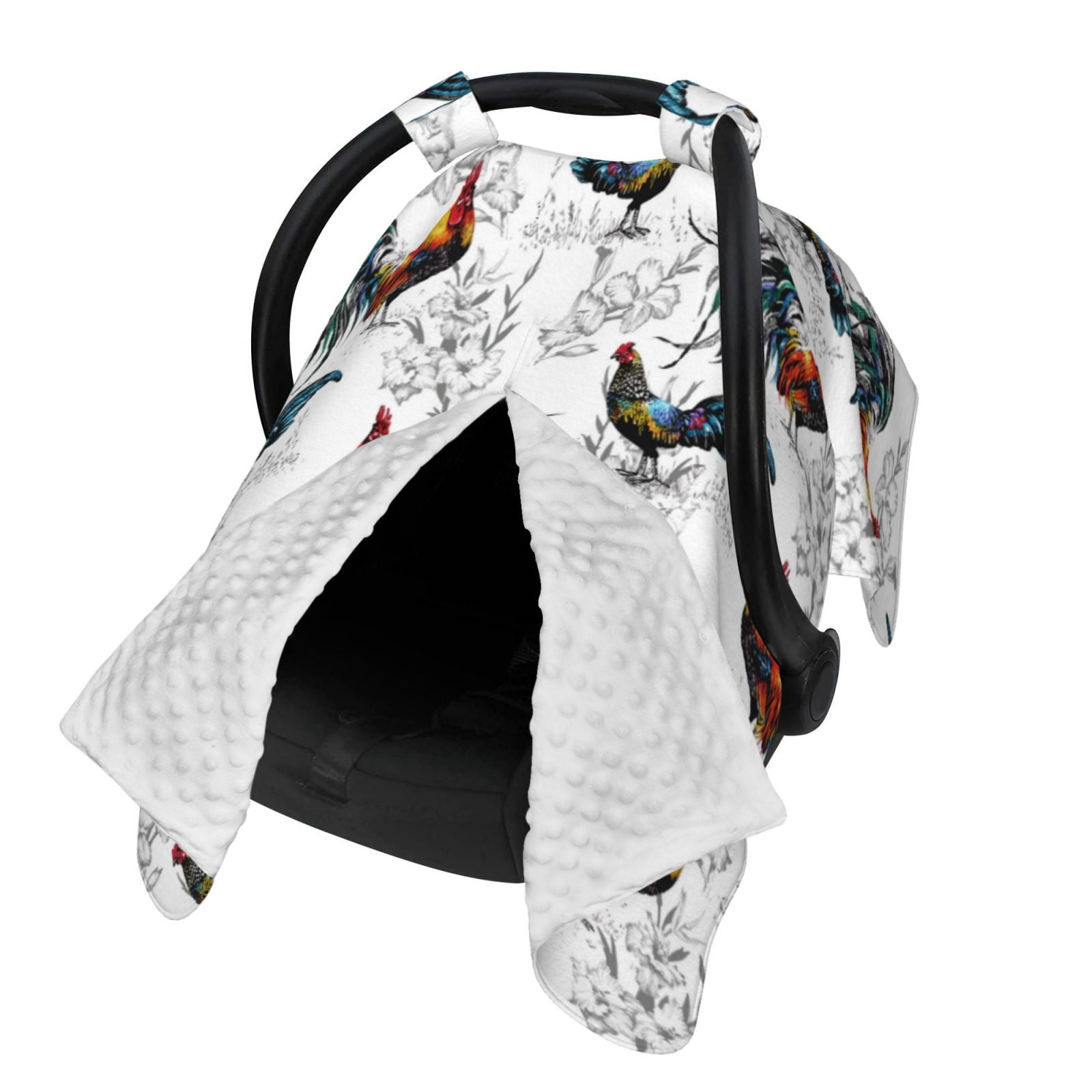 Naloa Cool Chicken Baby Car Seat Cover, Breathable Baby Carrier Cover, Multiuse Baby Carrier Cover & Nursing Breastfeeding Cover
