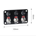 thumbnail image 1 of 3 Gang Rocker Toggle Switch Metal Panel 3 Position 3 Pin Switch Plate -, 1 of 3