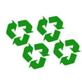 thumbnail image 2 of 4 Pcs Recycle Stickers Trash Bin Labels Premium Self-Adhesive Recyclable Sign Sticker for Home Kitchen & Office (Green), 2 of 8