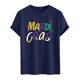 thumbnail image 5 of Casual Summer Tops Carnaval Impreso de Manga Corta Cuello Redondo, Poliéster Ligero para la Fiesta de Verano de Primavera, 5 of 9