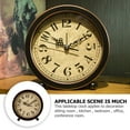 thumbnail image 3 of Mute Clock Tabletop Gold Decor Home Digital Wall Clocks Travel, 3 of 8