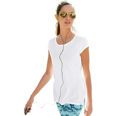 Cap Sleeve Tie - Women's Cap Sleeve Tee, White - XL