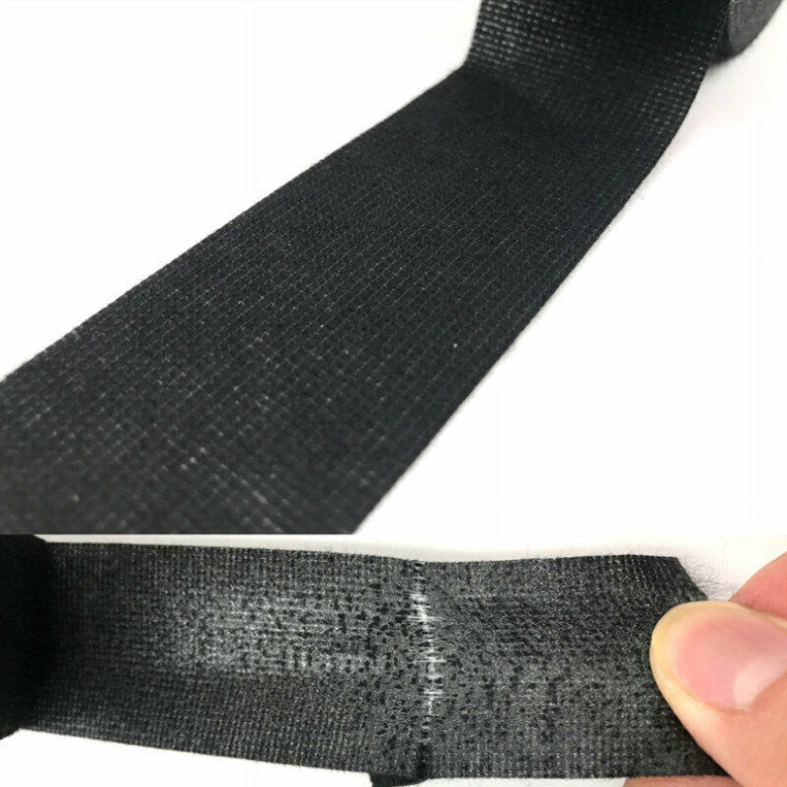 XZKING 4Rolls 82ft Car Multipurpose Tape Self Adhesive Anti Squeak Rattle Felt Automotive Wiring Harness Tape Black Wiring Loom Tape Cloth Tape