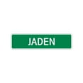 thumbnail image 1 of Jaden Boys Children Name Indoor Outdoor Wall Plaque Letter Printed Label Decoration Aluminum Sign 4"x13.5", 1 of 1