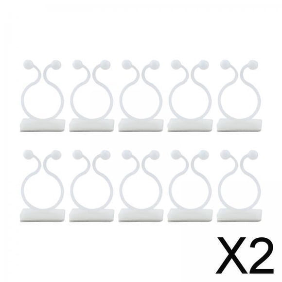 2-6 paquetes de 10 piezas de Clips de fijación de pared trepadora de plantas autoadhesivos para 2 piezas