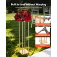 thumbnail image 3 of VEVOR Wedding Flower Stand, 10PCS 31.5-inch Column Flower Stand, Floral Stands with Metal Laminate, Cylindrical Cubic Floral Display Rack for Wedding, Party, Birthday, Home, Gold Centerpiece Stands, 3 of 9
