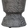 thumbnail image 6 of Yangming Concrete Side Table, 14.6 Inch Round Accent Table, Faux Wood Stump Stool, Gray, 6 of 6