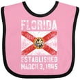 thumbnail image 3 of Inktastic Established March 3, 1845 Florida Flag Boys or Girls Baby Bib, 3 of 4