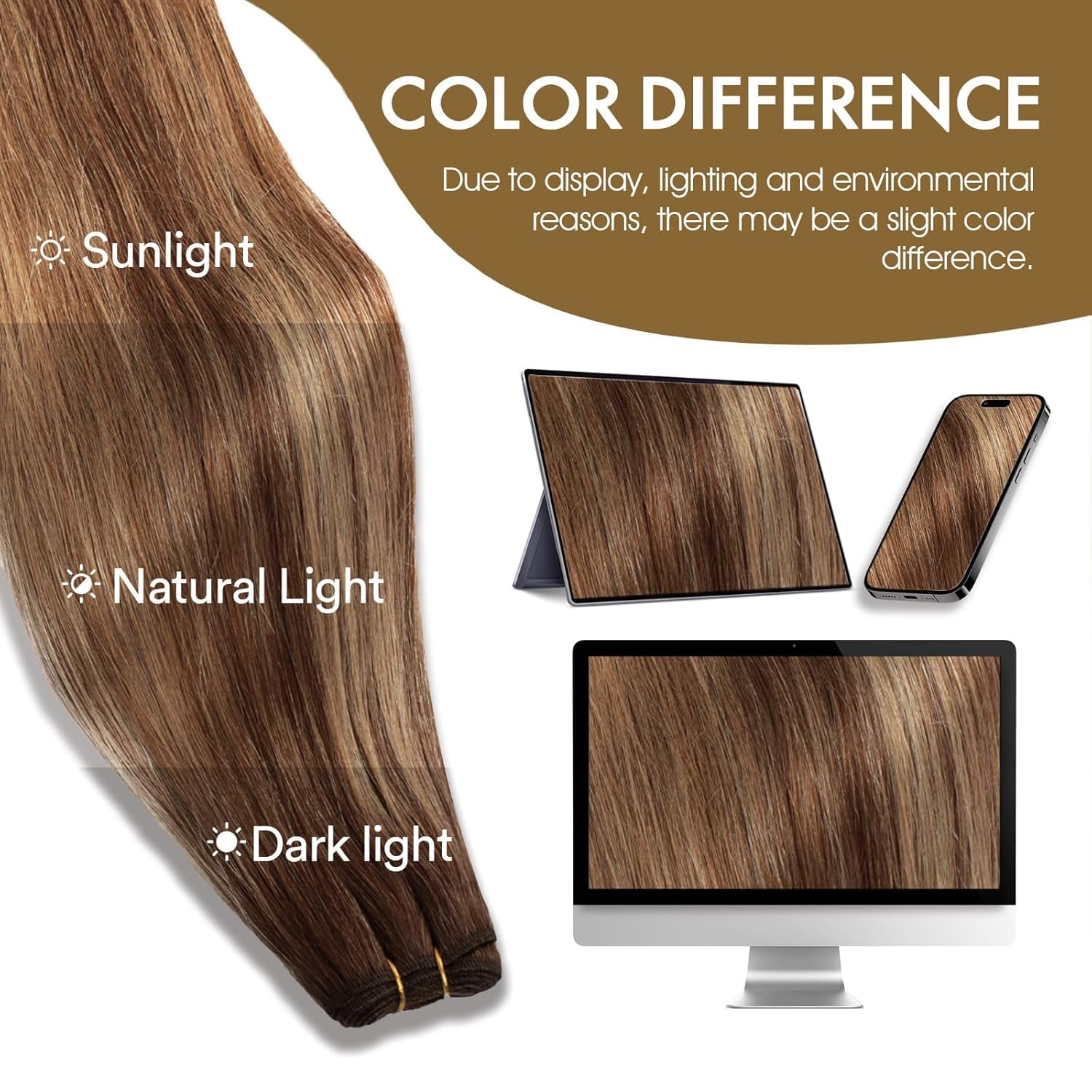 Sew in Hair Extensions Real Human Hair, 110g 22 inch #2 Dark Brown Straight Weave Bundles Human Hair Extensions Double Weft