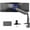 Black, variant on Single White Ultra Wide Monitor Pneumatic Spring Desk Mount, Max VESA 200x100