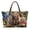 Bear Camo American Flag, variant on Eheartsgir Tote Handbag with Portable Lightweight, Colorful Butterfly Print Inner Pocket Top Handle Tote Bag for Travel Daily Use