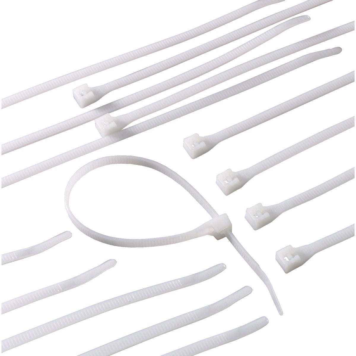 GARDNER BENDER INC 300-Pk. 11-In. White Cable Tie 46-311