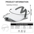 thumbnail image 2 of HNMKIU Performance Mesh Sport Cap for Outdoor Activities Quick Drying Adjustable Unisex Sun Baseball Hat White,One Size, 2 of 5