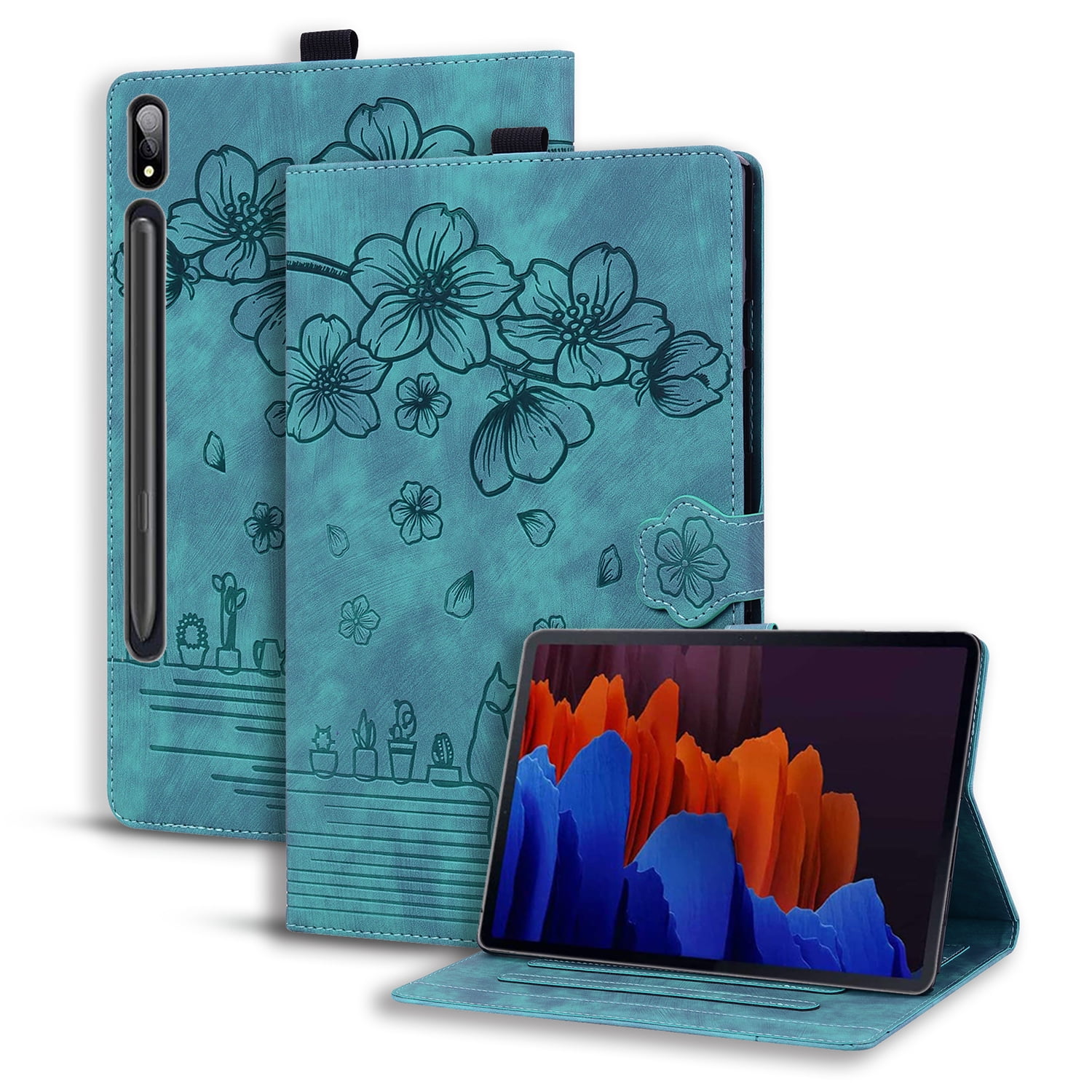 Dteck Case for Galaxy Tab S7 FE/S8 Plus/S7 Plus 12.4 Inch, Premium