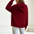 thumbnail image 7 of DeHolifer Womens Hoodies Zip Up Jackets Lightweight Tunic Sweatshirt Open Front Cardigan Red XXL, 7 of 7
