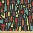 thumbnail image 2 of Ambesonne Abstract Fabric by the Yard Upholstery, Fractal Funky Forms, 1 Yard, Multicolor, 2 of 5