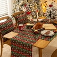 thumbnail image 4 of Christmas Plaid Placemats Set of 4, Red Green SnowflakeBuffalo Checkered Tartan Winter Thanksgiving Xmas Table Mats for Dining Room Kitchen Table Decor, 4 of 7