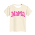 thumbnail image 4 of Zpanxa T-Shirts pour Tout-Petites Fille Imprimé Fête des Mères Col Rond Manches Courtes Haut Polyester Spandex 10-11 Ans, 4 of 5