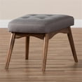thumbnail image 5 of Bowery Hill Contemporary Tufted Ottoman in Gray, 5 of 6