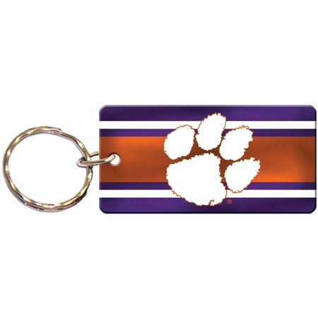 Clemson Tigers 3.5" x 1.25" Super Stripe Acrylic Keychain