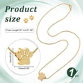 thumbnail image 2 of Paw Print Urn Necklace for Ashes, 2 of 9