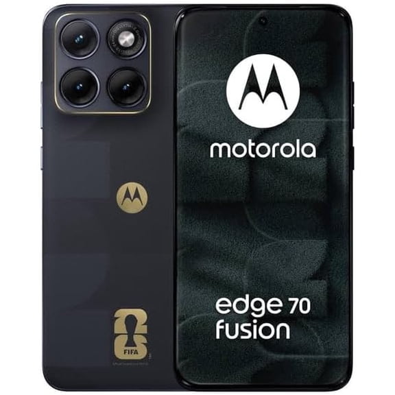 Motorola Moto Edge 70 Fusion 5G Ai (Compatible with Tmobile Mint Tello & Global) (256GB 8GB) Curved XT2605-3 Latino American Version (Slihouette Blue FIFA Edition)