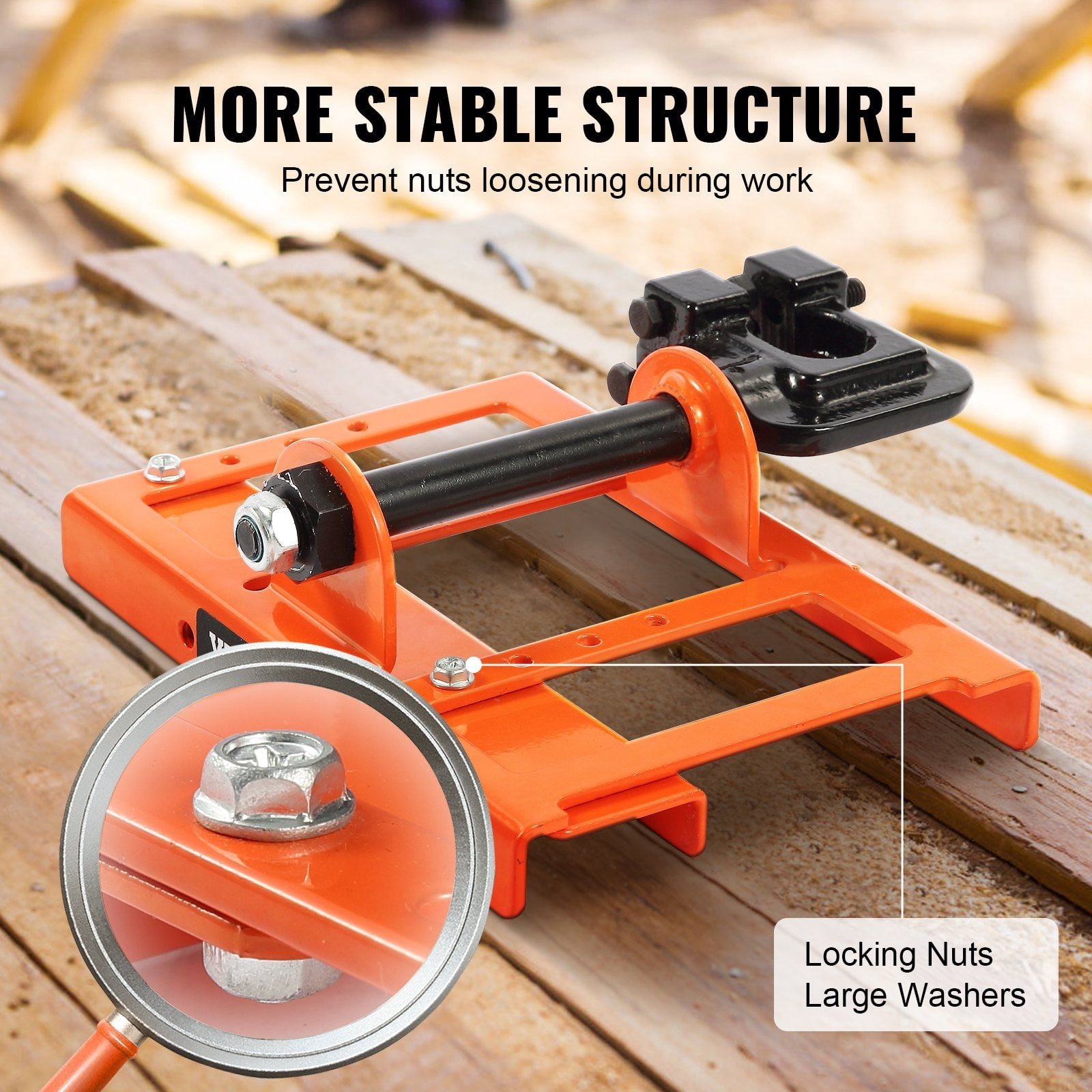 Lightweight Chainsaw Mill for Wood Milling, 2"-6" Adjustable Cutting Width – Cast Iron Vertical Lumber Guide, Portable Sawmill Tool