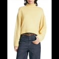 thumbnail image 2 of Suéter de Cuello Alto para Mujer, Blusa de Punto de Larga Gruesa con Dobladillo Alto y Bajo, para Otoño e Invierno. Amarillo Limón M, 2 of 10