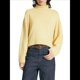 thumbnail image 2 of Suéter de Cuello Alto para Mujer, Blusa de Punto de Larga Gruesa con Dobladillo Alto y Bajo, para Otoño e Invierno. Amarillo Limón L, 2 of 10