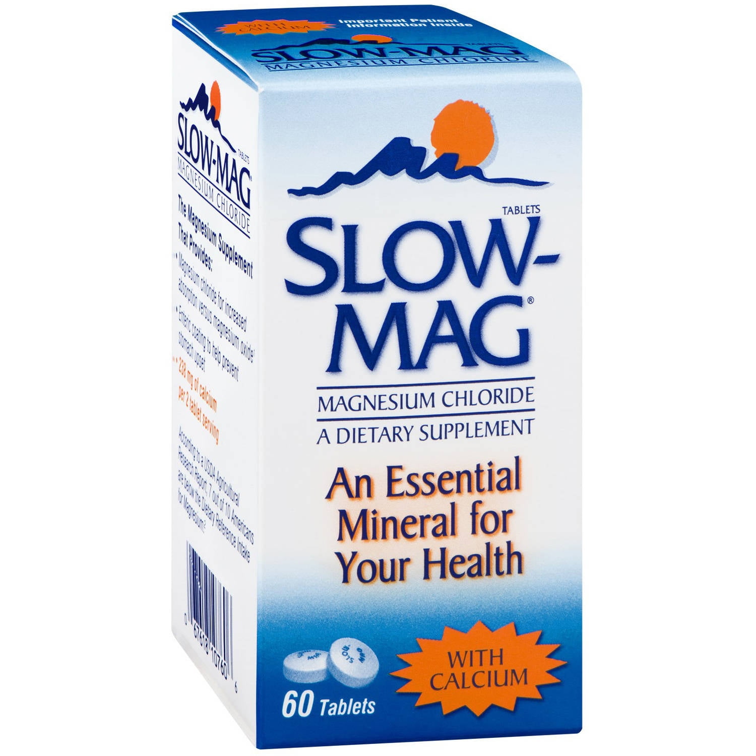 SlowMag Magnesium Chloride with Calcium, 60 CT (Pack of 3) Walmart