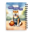 thumbnail image 2 of Happy Father's Day Shiba Inu Playing Basketball with Best Dad Jersey Spiral Bound Journal Shibas Dog Lovers Gifts Idea 5x7in Spiral Notebook - 13006, 2 of 5