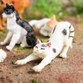 thumbnail image 4 of 12pcs Cat Model Figure Toys Miniatures Kitty Model Collection Figurines PVC Craft Decoraction Toys For  Kids, 4 of 5