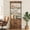 Dressers | Brown, variant on Tall Bookshelf with Doors Industrial Bookcase Freestanding Shelf Units Wood and Metal Book Shelf Storage Organizer for Bedroom, Living Room, Rustic Brown,Vintage Display Rack Home Office