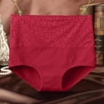 thumbnail image 4 of Panties for Women,High Waist Shaping Panties for Women Shapewear Comfortable Underwear,Womens Underwear,Red,XL, 4 of 5