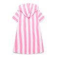 thumbnail image 2 of Wonder Nation Girls Terry Toweling Hooded Zip Swimsuit Coverup Dress with UPF50+, Sizes 4-18, 2 of 4