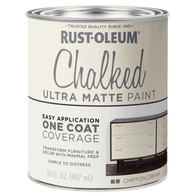 Paint Rust-Oleum Crema de chifón con tiza ultramate 887 ml
