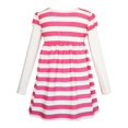 thumbnail image 2 of Robe Fille Mignonne Butterfly Rayée 2-en-1 Robe Supérieure 4 Ans, 2 of 6