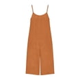 thumbnail image 6 of Cutuoiiu Women's Casual Wide Leg Jumpsuit Solid Color Adjustable Straps Backless Two Side Pockets Breathable Fabric for Summer & Daily Wear Gifts, 6 of 6