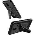 thumbnail image 3 of Compatible for Nokia C100 Case with Holster Belt Clip Hybrid Shockproof Protective Phone Cover with Kickstand - Black, 3 of 6