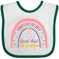 thumbnail image 3 of Inktastic Handpicked for Earth by My Great Aunt in Heaven Rainbow Boys or Girls Baby Bib, 3 of 4
