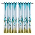 thumbnail image 2 of Cortina Deco Lily Printing Ventana Persianas Sala de estar opacas (Azul) Likrtyny Libre de BPA, 2 of 9