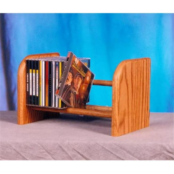Wood Shed 104 Solid Oak 1 Row Dowel CD Rack