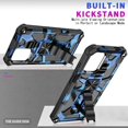 thumbnail image 5 of for Xiaomi Redmi Note 10 Pro (Not Note 10) Camouflage Design Case Heavy Duty Shockproof Protection Military Grade Built-in Magnetic Kickstand Cover for Redmi Note 10 Pro Max MC Dark Blue, 5 of 12