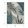 thumbnail image 2 of DEORAB Outdoor Rug 8'X10' Chenille Patio Carpet Three-Layer Material Imitation Silicone Spot Molding Camping Outside RV Mat,Blue&Grey, 2 of 10