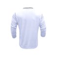 thumbnail image 4 of Fall Men Casual T-shirt Polyester Slim Fit Tops With Long Sleeve Henley Neck Button Closure Streetwear, 4 of 7