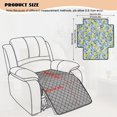 thumbnail image 3 of FOR U DESIGNS Lemon Flower Print Waterproof Recliner Chair Covers for Dogs, Non-Slip Reclining Seat Cover, Washable Furniture Protector for Living Room, 3 of 6